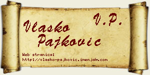 Vlaško Pajković vizit kartica